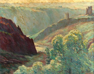 Alba e nebbia sul fiume da Wynford Dewhurst